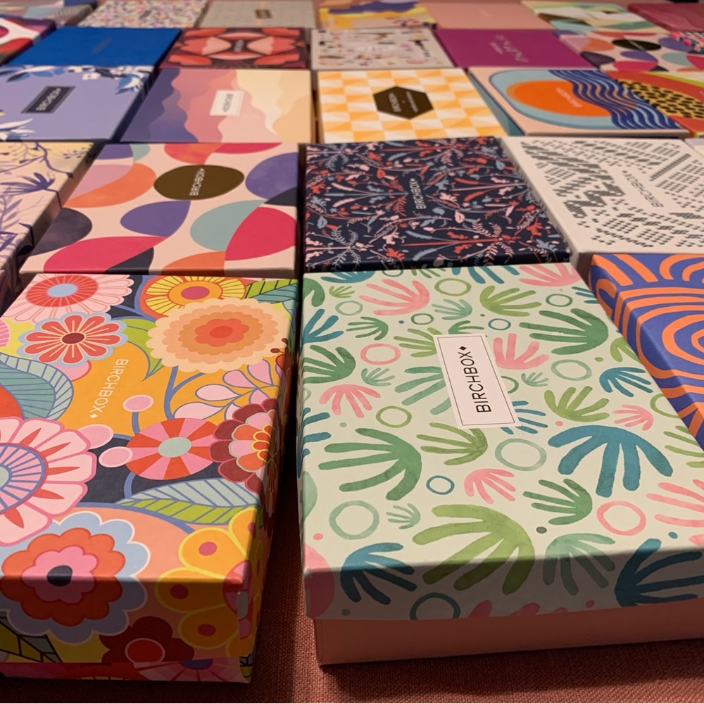 Birchbox 40pc Decorative Subscription Boxes Colorful Patterned Set lot bundle - Picture 5 of 5